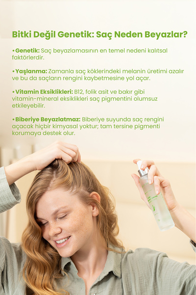 Bade Natural Biberiye Suyu Dökülme Karşıtı ve Saç Uzamasını Destekleyici Saç Toniği %100 Doğal 100 ml