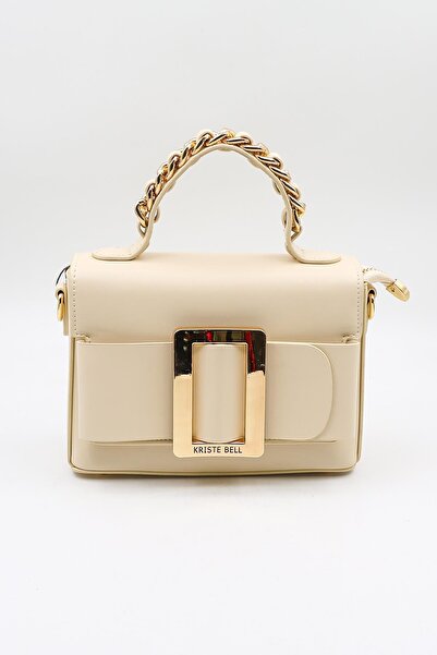 KRISTE BELL Marka İthal Klasik Zincir Detaylı Çanta KB969 Bej