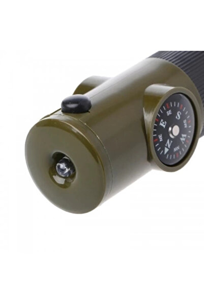 Skygo Multifunctional Military Whistle With Compass Thermometer Led Light