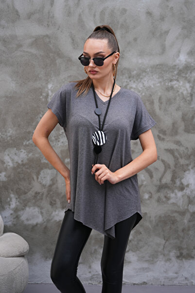 Seher Öztop V Yaka Verev Salaş Tunik