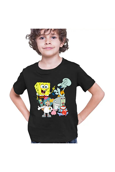 OEM Tricou Copii Baieti SpongeBob Pantaloni Patrati Desene Animate