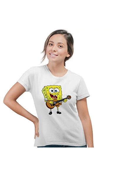OEM Tricou Femei SpongeBob Desene Animate Chitara