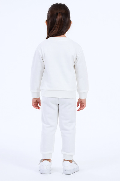 Kyex Labubu Girls' Seasonal Cotton Sweatshirt Set