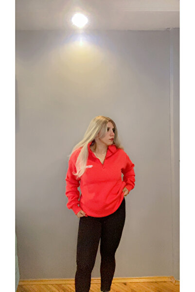 YARIM FERMUARLI SWEATSHİRT