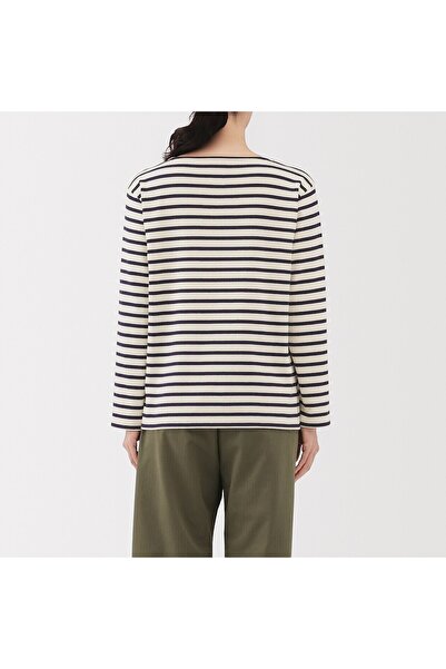 Muji Heavy Weight Boat Neck Long Sleeve T-Shirt