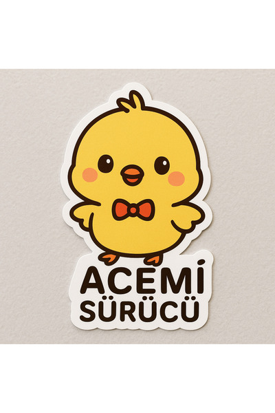 PRİME Concept Acemi sürücü sticker çıkartma 15x5 cm