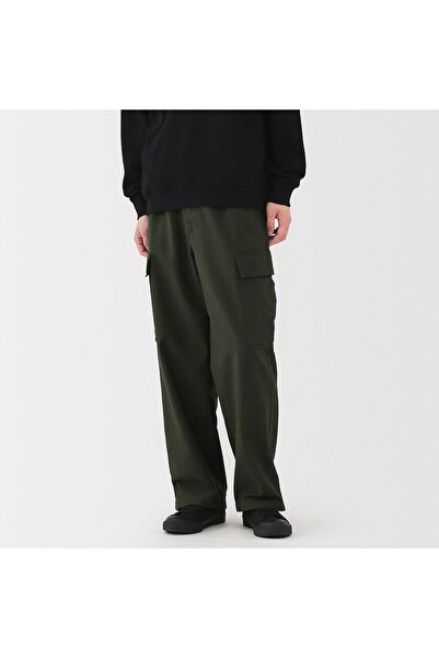 Muji Washed Cotton Easy Cargo Pants