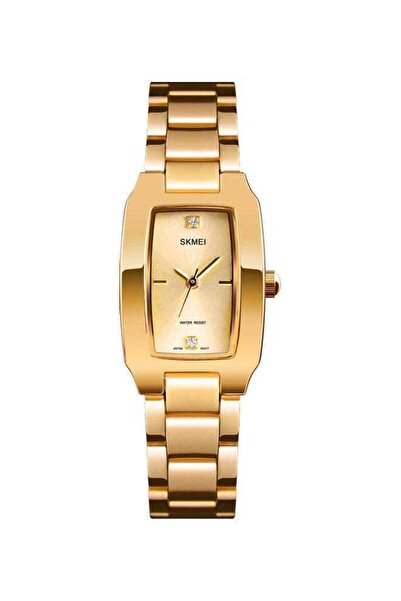 Skmei ساعة كوارتز نسائية - 33 مم - ذهبية