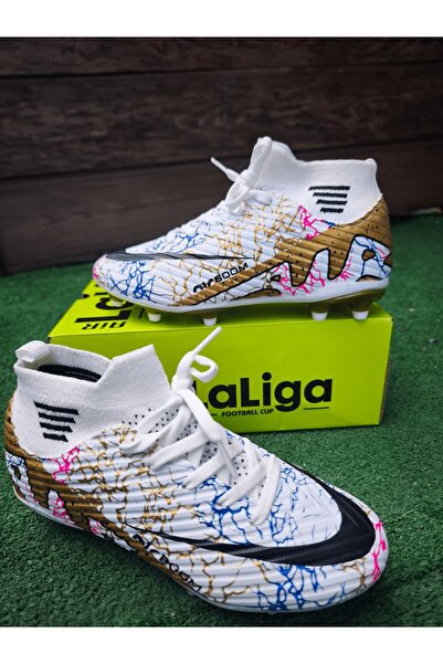 Ayakx Spor Laliga Air Twingo Children's Sock Boots Football Carpet Field Shoes Adult Prof Ankle Sports Cleats