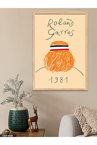 CeSht Roland Garros 1981 Jednodijelna slika u drvenom okviru