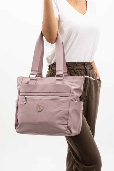 By Hakan Sn-4003 Crinkle Shoulder Bag Handbag Arm Bag Daily Pink