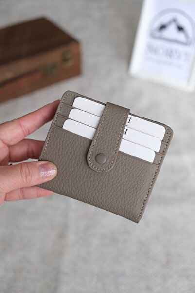 Norvi Leather محفظة جلدية أصلية متعددة الأقسام مع مشبك