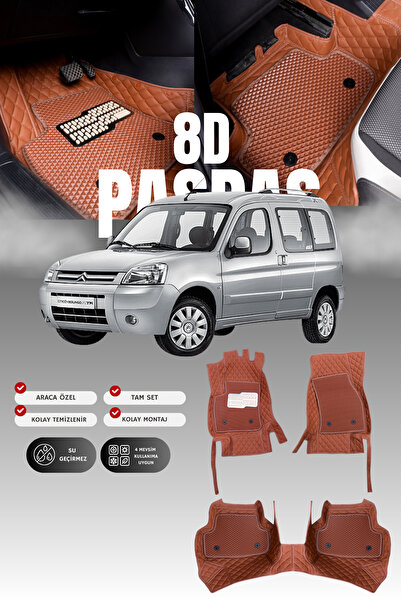 stiloto سجادة أرضية للسيارة من الجلد لسيتروين بيرلينجو (1996-2010) 8D |   حما...