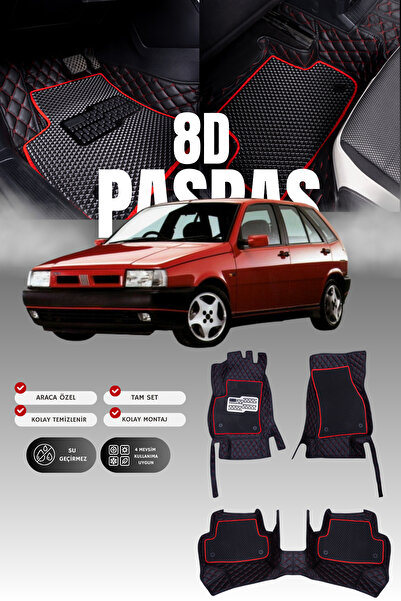 stiloto Fiat Tipo (1988-1995) 8D Deri Havuzlu Oto Paspas | Tam Koruma,Araca Ö...