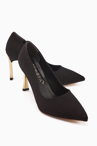 İncimoda Stiletto Women's Heeled Shoes Comfortable Vegan Leather Daily and Special Occasion