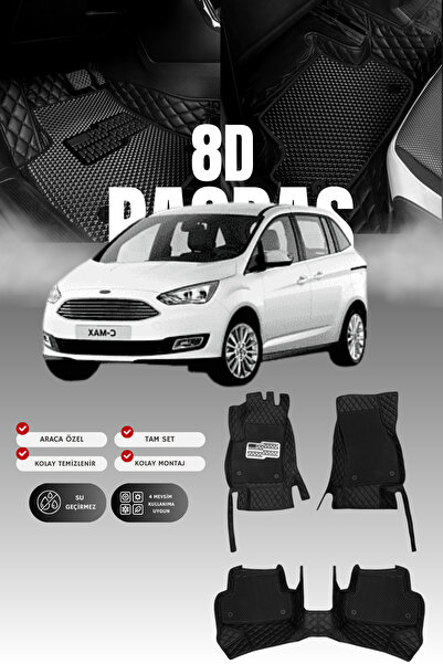 stiloto Ford C-Max (2010-2019) 8D Deri Havuzlu Oto Paspas | Tam Koruma,Araca ...