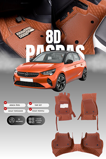stiloto دواسة سيارة جلدية لسيارة أوبل كورسا إي (2014-2019) 8D |   حماية كاملة...
