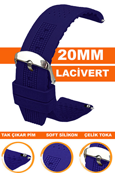 COBRA حزام ساعة من السيليكون متوافق مع ساعة مقاس 20 مم A1620MM