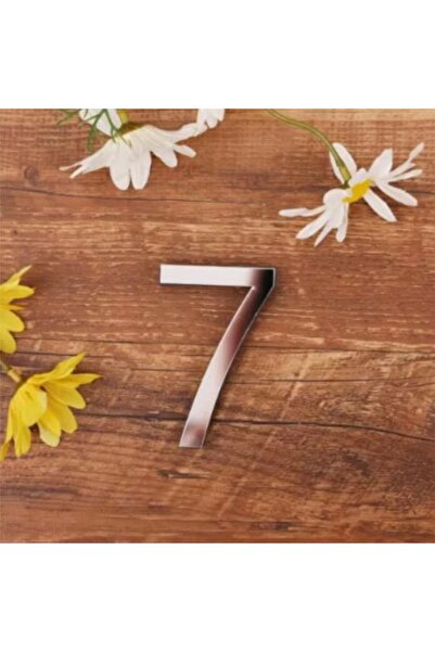 zafrakreklam رقم الشقة 1 ملم، مرآة فضية من البليكسي جلاس لاصقة، مقاس 9 سم - رقم 7