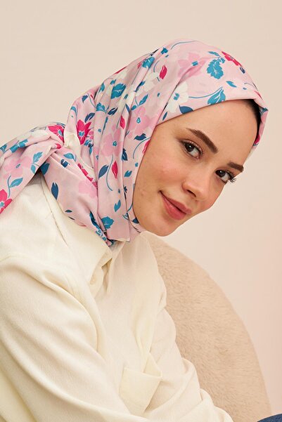 İpekhan Βαμβακερό σάλι με σχέδιο Amelia Lilac 3025-01