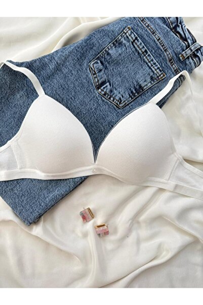 İNKO İÇ GİYİM Cotton Underwire-Free Unpadded Gatherer Bra