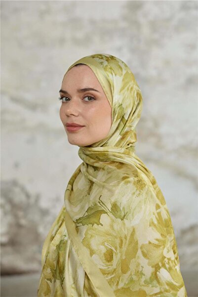 İpekhan Winter Bloom Collection Indian Silk Shawl 5014-10004