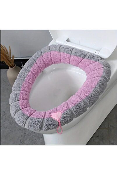 Genel Markalar Yumuşak Dokulu Esnek Yıkanabilir Klozet Kapağı Kılıfı Banyo Tu...