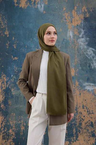 İpekhan Σάλι ζακάρ με πράσινο τετράγωνο σχέδιο - 8012-08