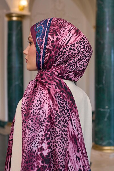 İpekhan Шал с шарки от воал Копринен шал от дамсън от воал - 9802-01