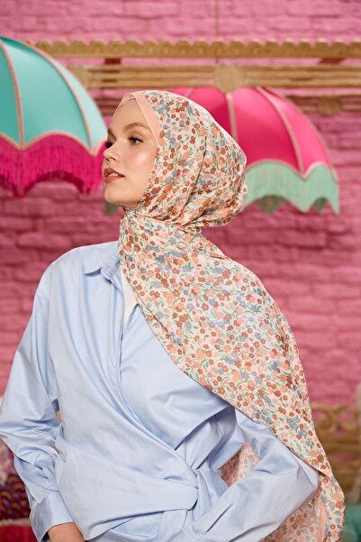 İpekhan Συλλεκτικό Marrakech Soft Shawl Salmon Grey 3046-19