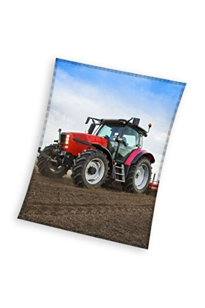 Tractor Червено одеяло от коралов полар 130x160 см