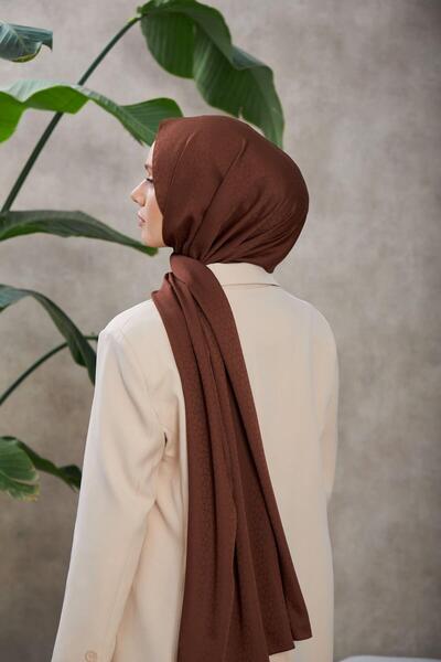 İpekhan Αλέσα Σχέδιο Μεταξωτός Τζακάρ Κίτριος Καφέ 9003-11