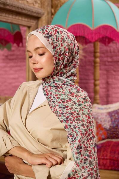 İpekhan Мек шал Marrakech Collection, кафяво-червен, 3046-20