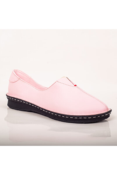 Condur by Paula Women's casual shoes, natural leather, pink, ballerina style