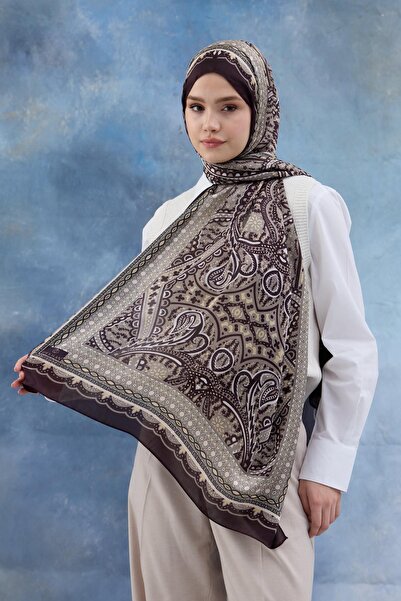 İpekhan Σάλι ινδικού βουάλ από δαμάσκηνο - 5005-06