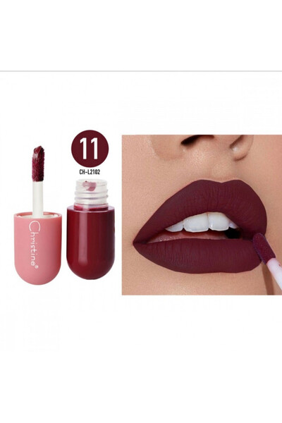 Christine ملمع شفاه صغير بنكهة العسل وحبوب نبضات القلب W11