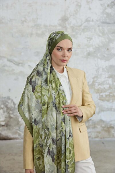 İpekhan Jardin Secret Collection Indian Voile Silk Shawl 5013-13