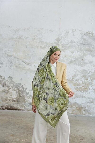 İpekhan Jardin Secret Collection Indian Voile Silk Shawl 5013-13