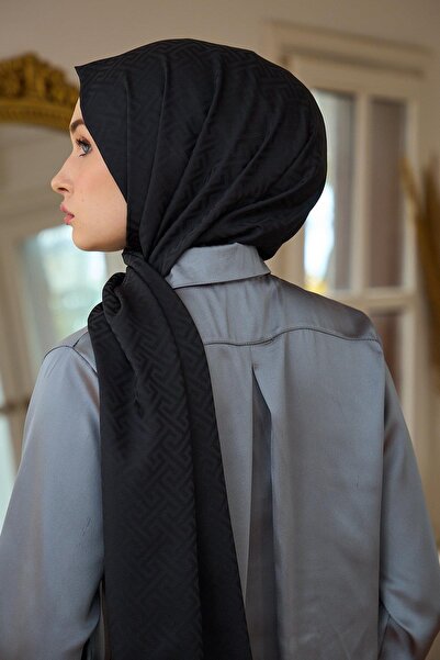 İpekhan Şal jacquard mătăsos negru - Colecţia Summer Sparkle 9017-16