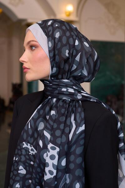 İpekhan İpekhan Soft Şal Siyah Beyaz 3050-13