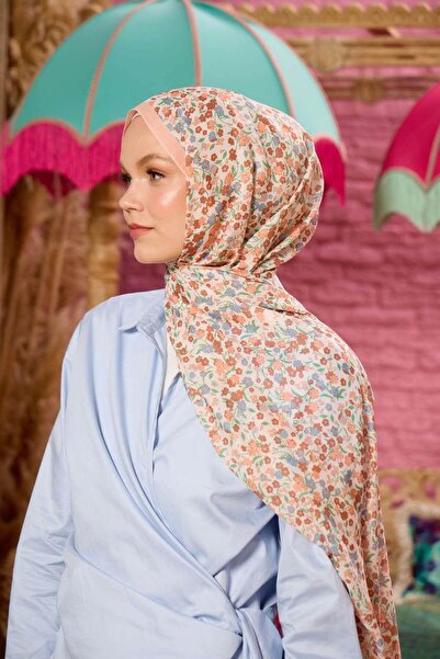 İpekhan Συλλεκτικό Marrakech Soft Shawl Salmon Grey 3046-19