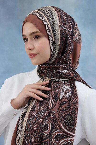 İpekhan Σάλι ινδικού βουάλ με κανέλα - 5005-15