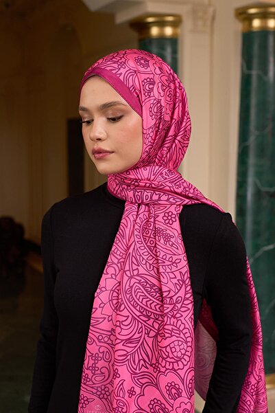 İpekhan Φούξια Voile Μεταξωτό Σάλι - 9803-07