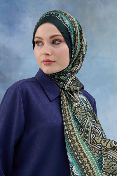 İpekhan Σμαραγδένιο ινδικό σάλι - 5005-07