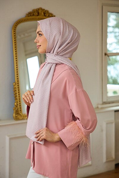 İpekhan Gray Silky Jacquard Summer Sparkle Collection - 9017-15