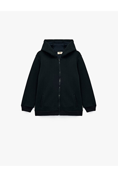 Koton Podignuta dukserica sa dugim rukavima sa patentnim zatvaračem