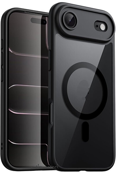 m.tk moveteck İphone 17 Air Kılıf Krom Mika Magsafe Arkası Şeffaf Hassas Buto...