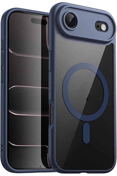 m.tk moveteck İphone 17 Air Kılıf Krom Mika Magsafe Arkası Şeffaf Hassas Buto...