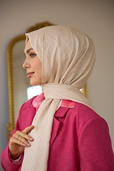 İpekhan Συλλογή Silky Jacquard Shawl Ivory Summer Sparkle - 9015-12