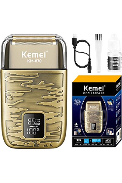 Kemei ماكينة حلاقة كهربائية للرجال، ماكينة حلاقة بثلاث سرعات مع شفرة مزدوجة ل...